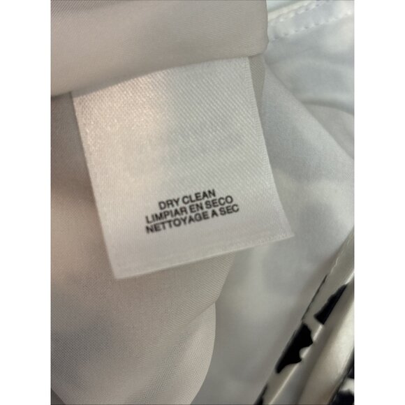 NWT Jones New York Collection Dress Size 10 Sleeveless Black White Silk Blend - Picture 8 of 9